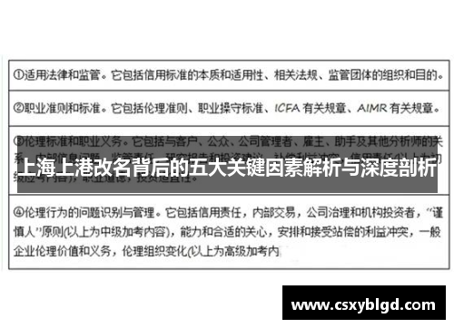 上海上港改名背后的五大关键因素解析与深度剖析