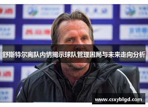 舒斯特尔离队内情揭示球队管理困局与未来走向分析